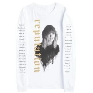 Taylor Swift Reputation Stadium Tour Long Sleeve Band Tee L